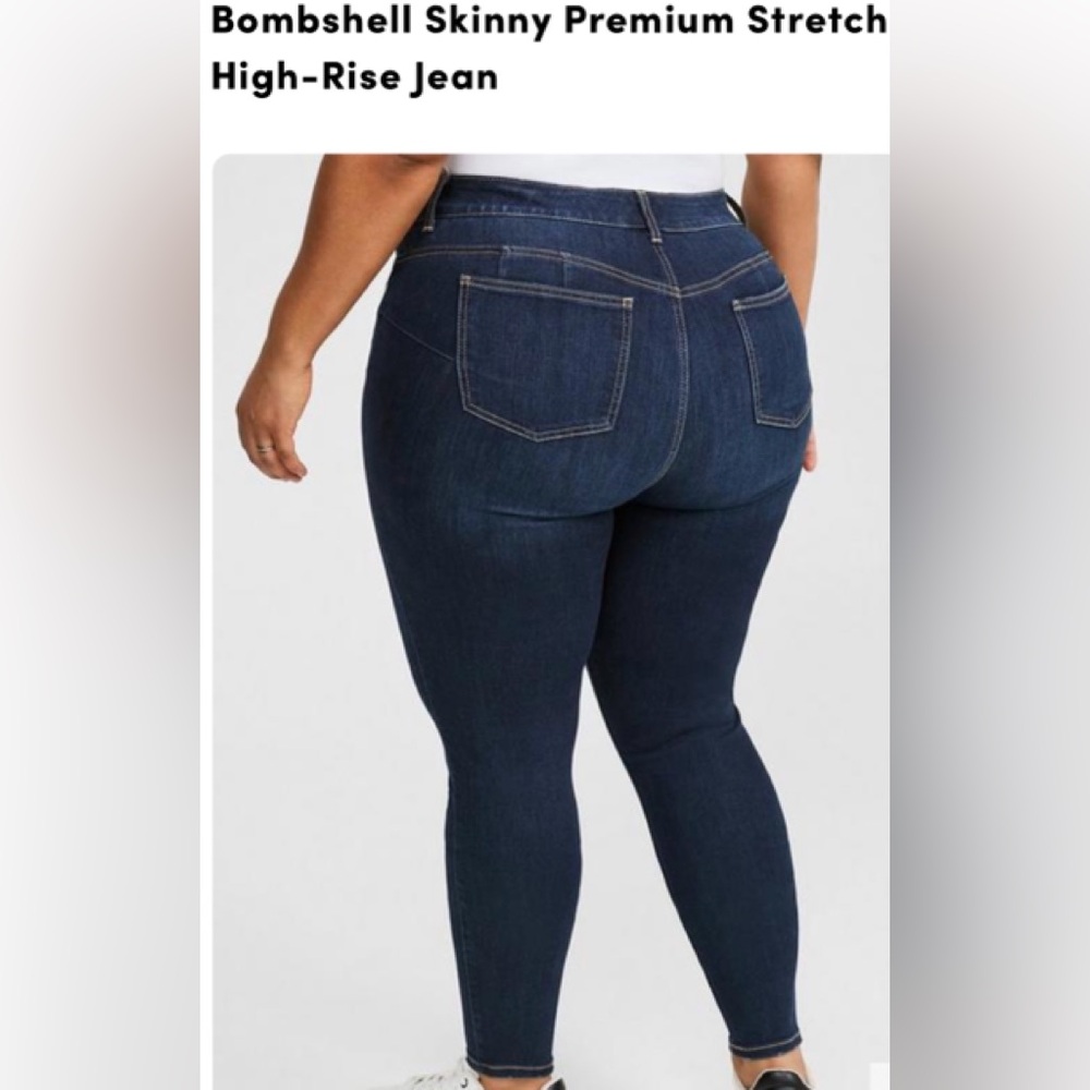 Torrid 16s Bombshell skinny jeans.